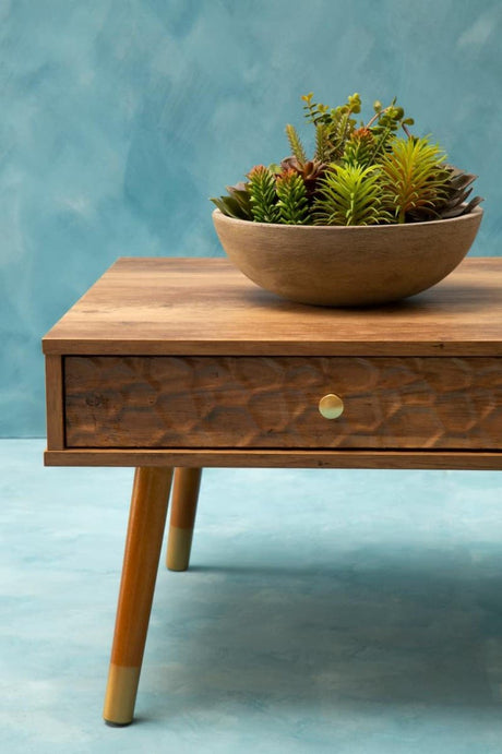 Fiori Stone Effect Pot Mixed Succulent