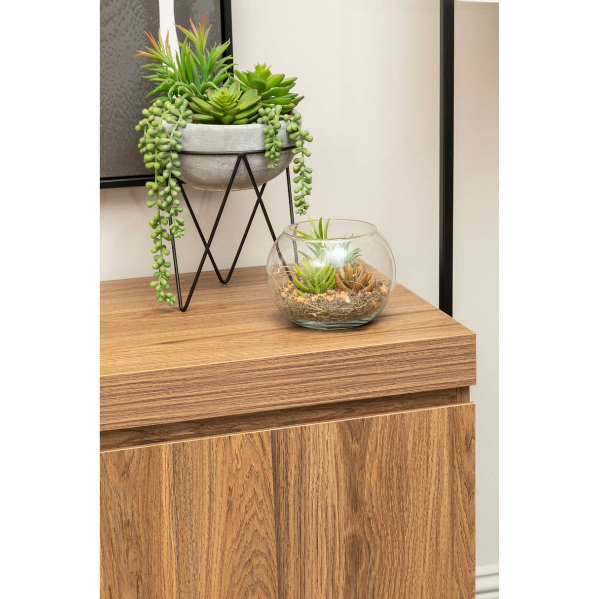 Fiori Mixed Succulent With Metal Stand