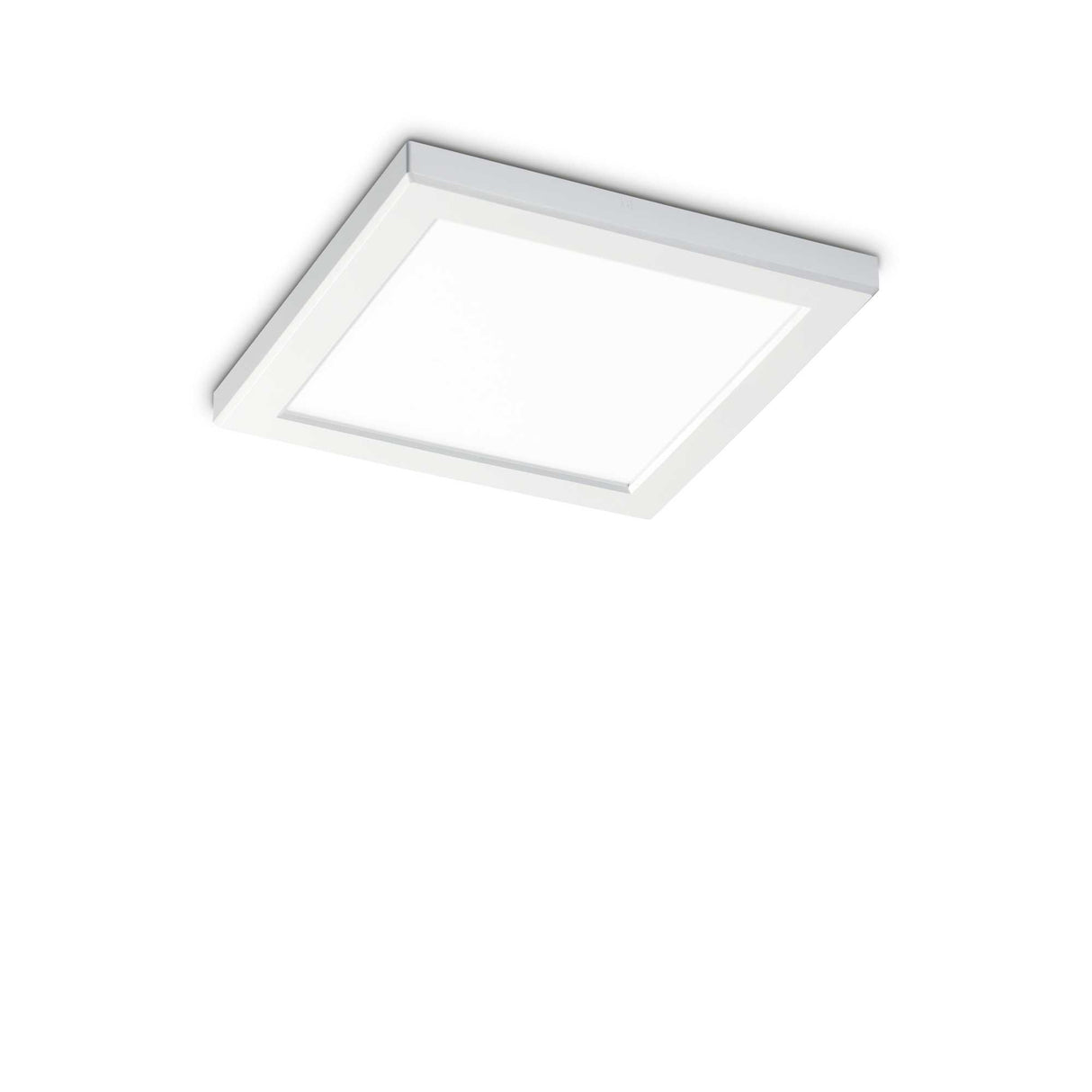 Radiant White Square Ceiling Light, Warm 3000K Glow