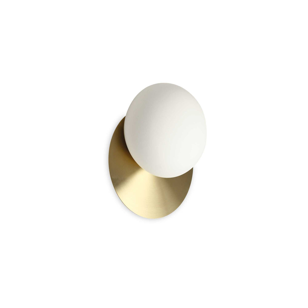 Elegant Brass NINFEA Wall Sconce with Single Bulb