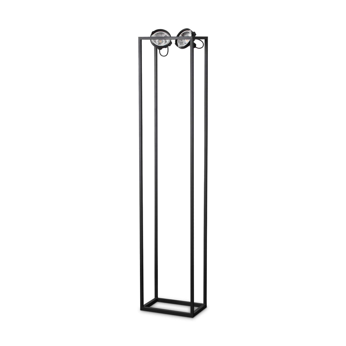 Sleek Black Double-Bulb Audio Lamp, 160 cm