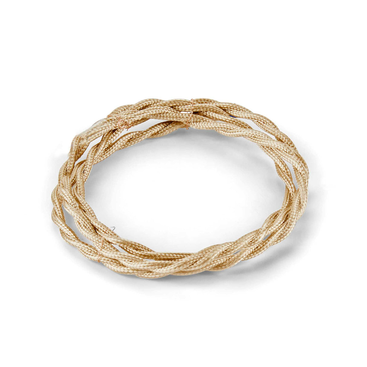 10-Meter Braided Brass Fabric Cable