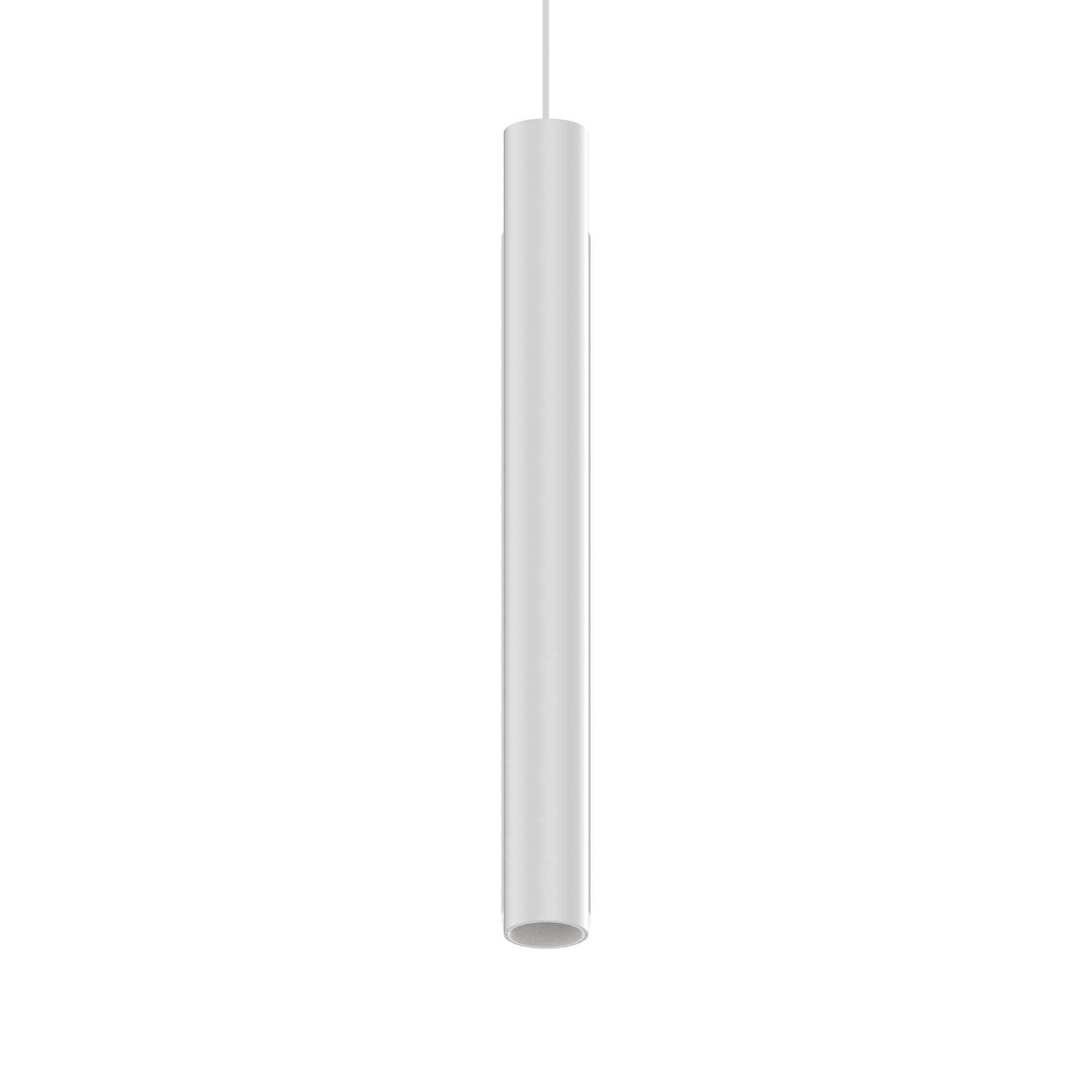 Sleek White EGO Pendant Light TUBE 12W 3000K 1-10V