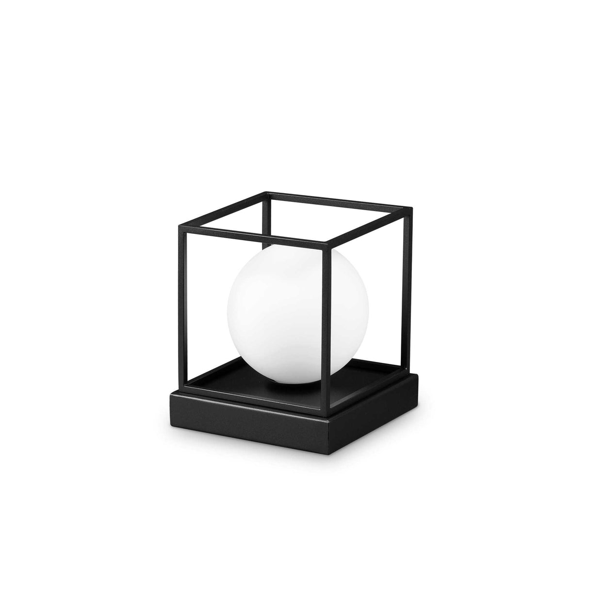 LINGOTTO Compact Black Table Lamp with Single Bulb