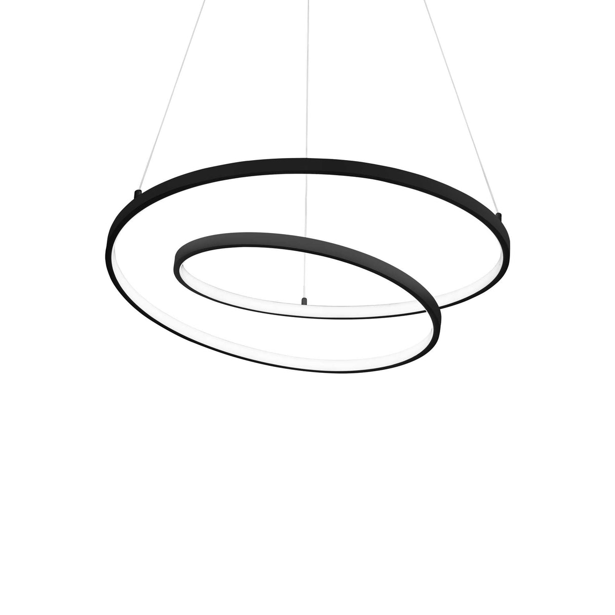 Elegant Black Pendant Luminaire D60 DALI
