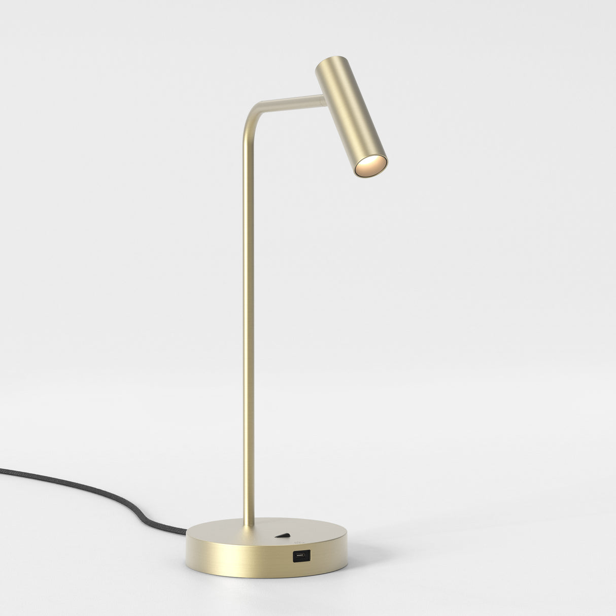 Matt Gold Enna Desk Lamp with USB-C Port