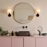 Sleek Black Wall Sconce