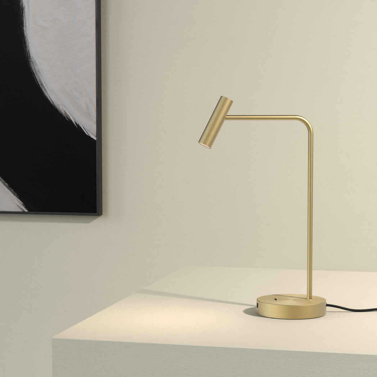 Matt Gold Enna Desk Lamp with USB-C Port