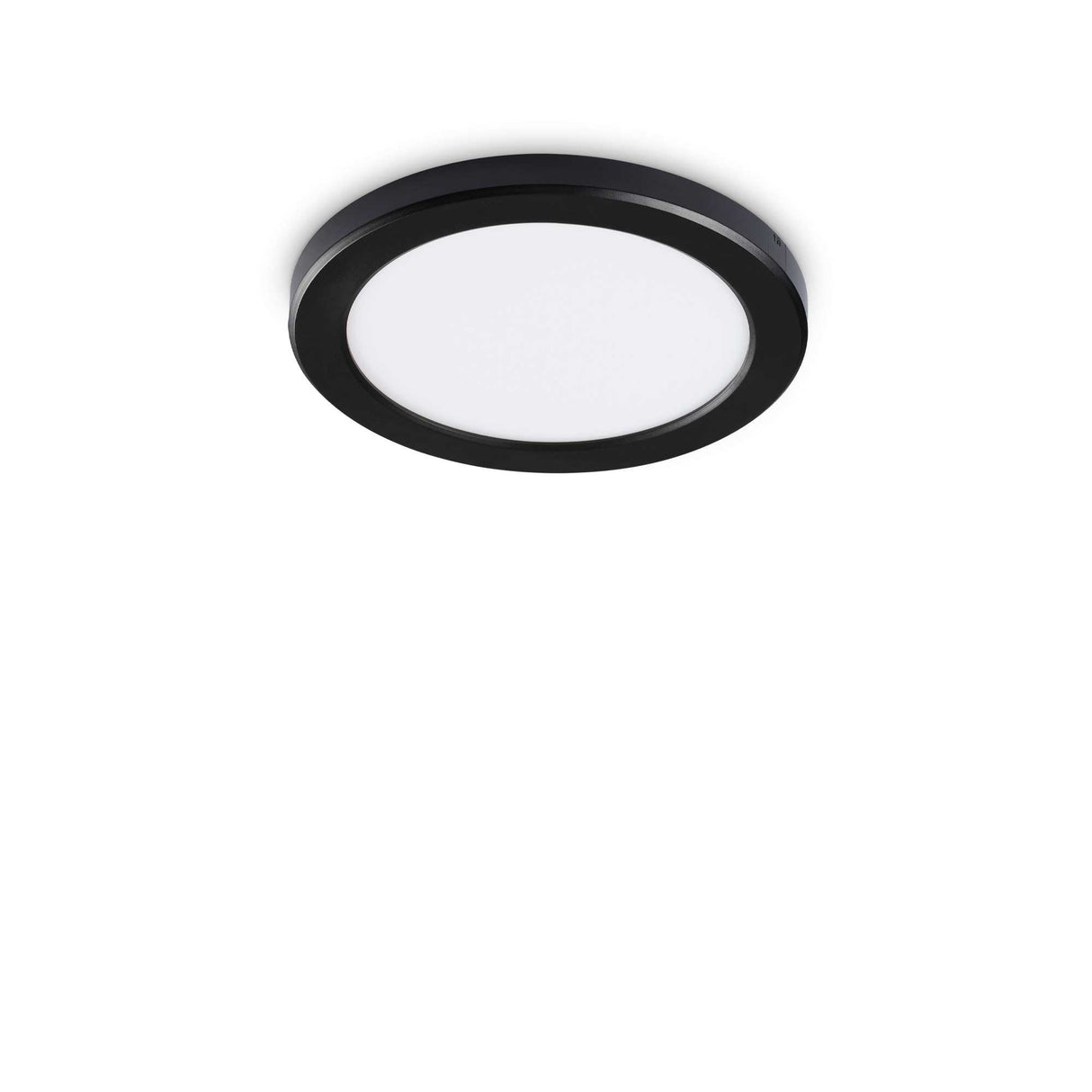 Sleek Black AURA Round Ceiling Light 4000K