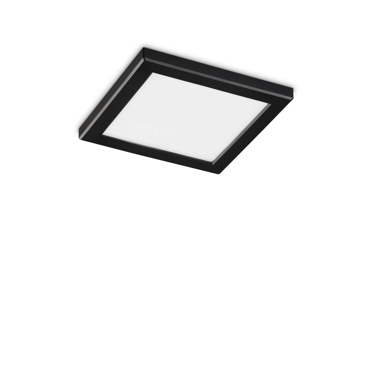 AURA Matte Black Square Flush Light 4000K
