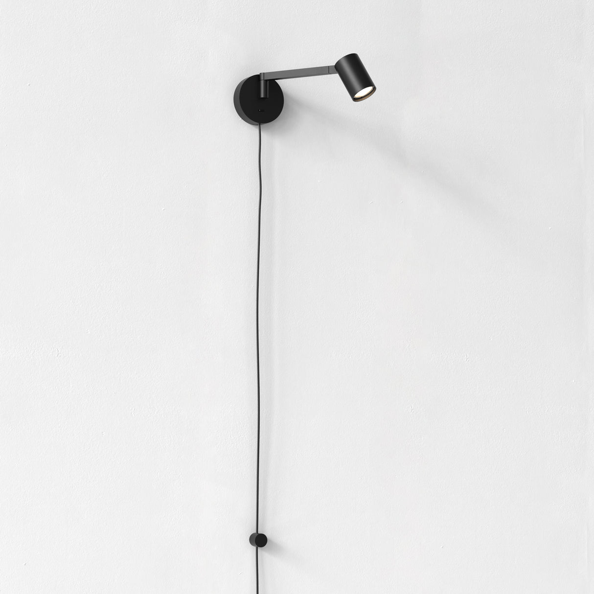 Ascoli Matte Black Plug-In Swivel Light