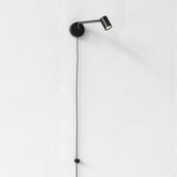 Ascoli Matte Black Plug-In Swivel Light