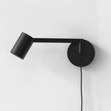 Ascoli Matte Black Plug-In Swivel Light