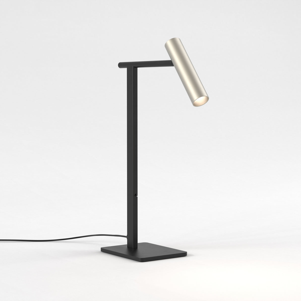 Sleek Matte Black Leda Desk Lamp