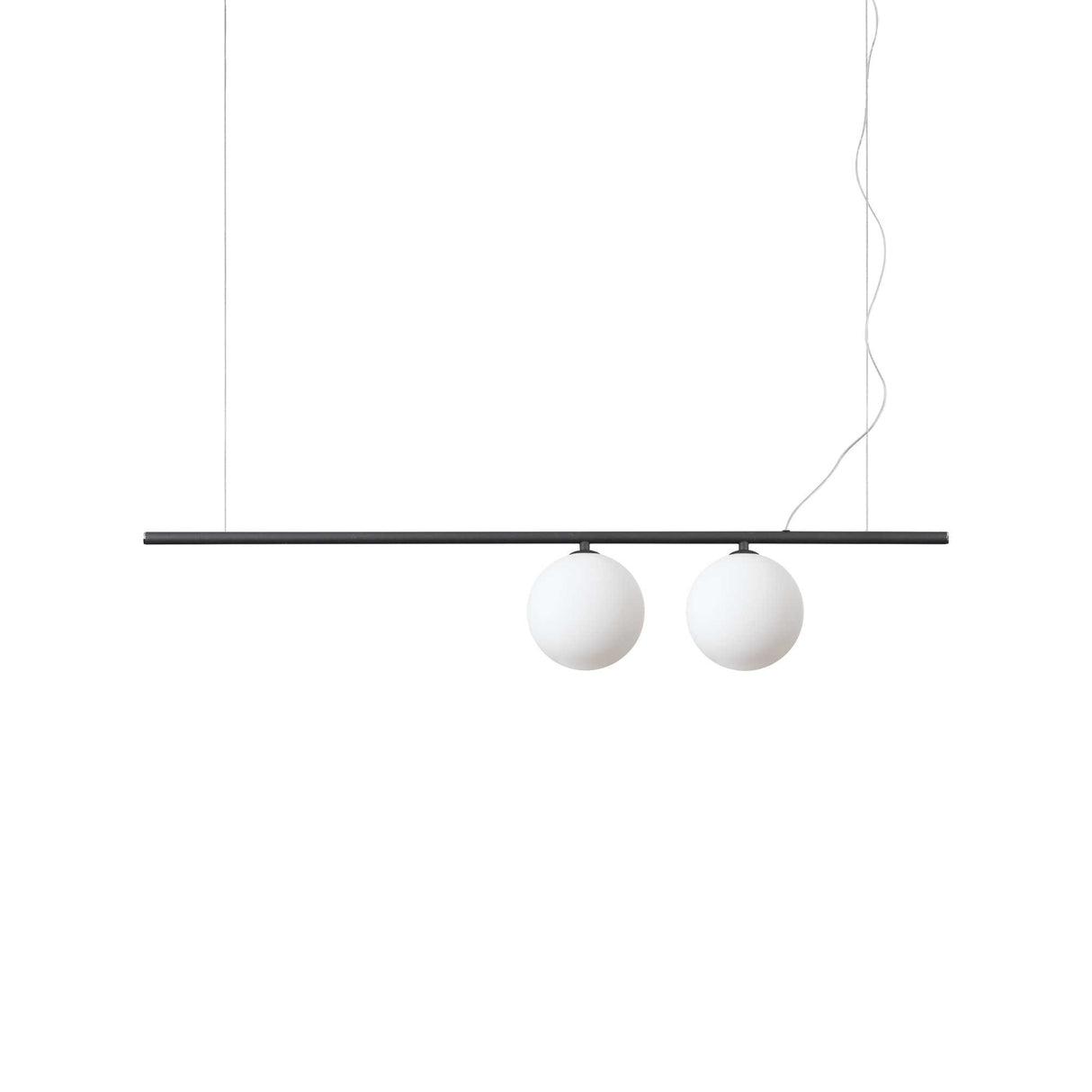 Dual Bulb Black Pendant Light Fixture