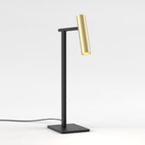 Sleek Matte Black Leda Desk Lamp