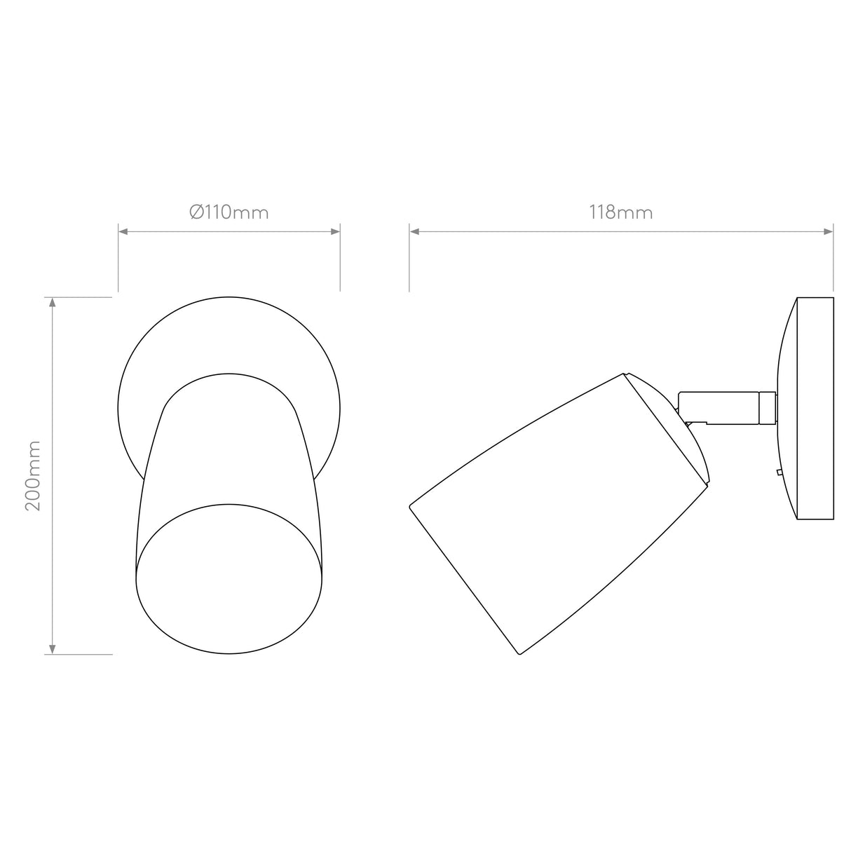 Elegant White Gloss Sconce