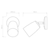 Elegant White Gloss Sconce