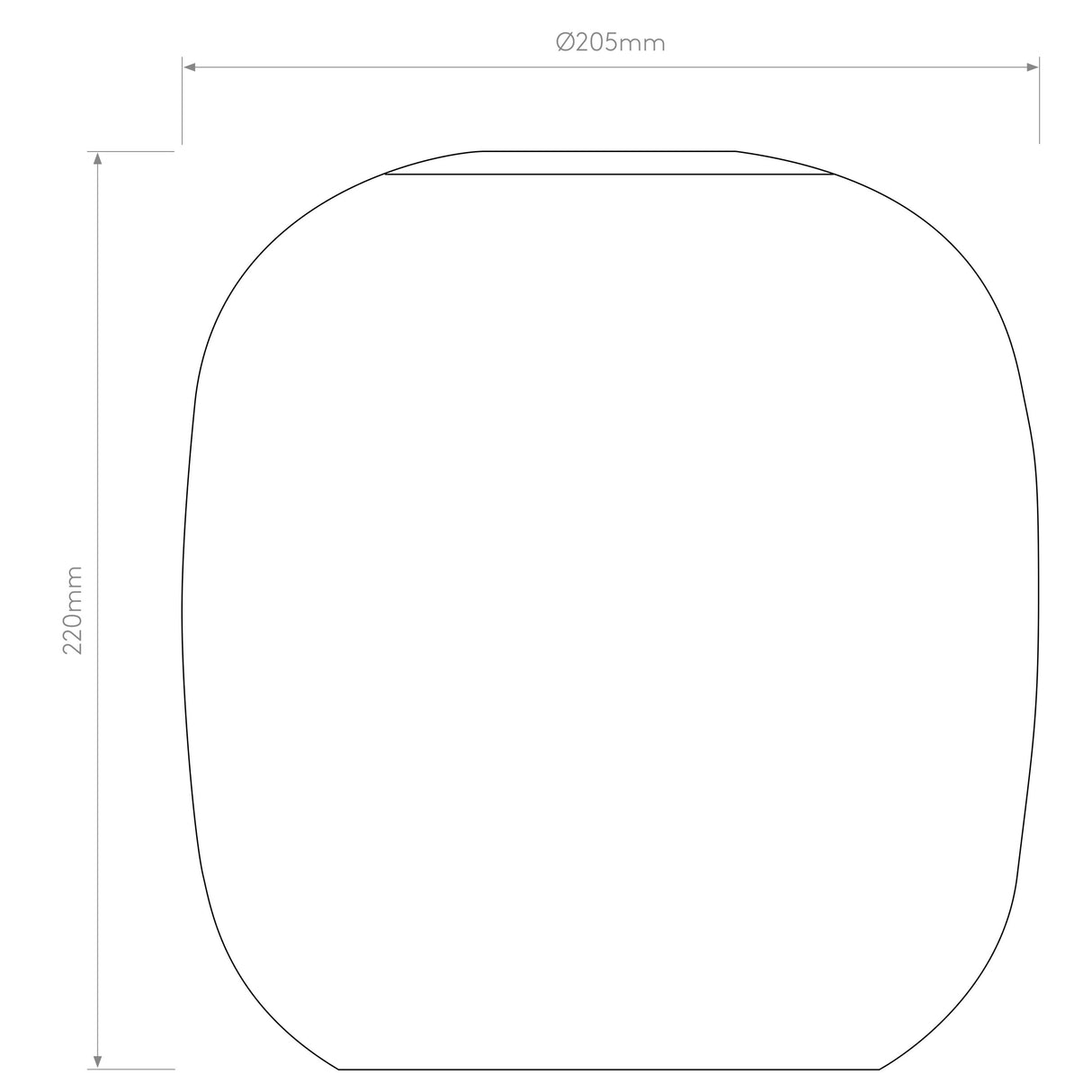 Elegant Arch Glass Shade 220
