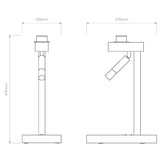 Bronze Venn Table Lamp with Reader Function