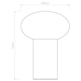 Matte Black Zeppo Table Lamp - Portable Elegance