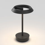 Sleek Halo Black Portable Lamp