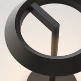 Sleek Halo Black Portable Lamp