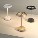 Sleek Halo Black Portable Lamp