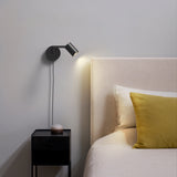 Ascoli Matte Black Plug-In Swivel Light