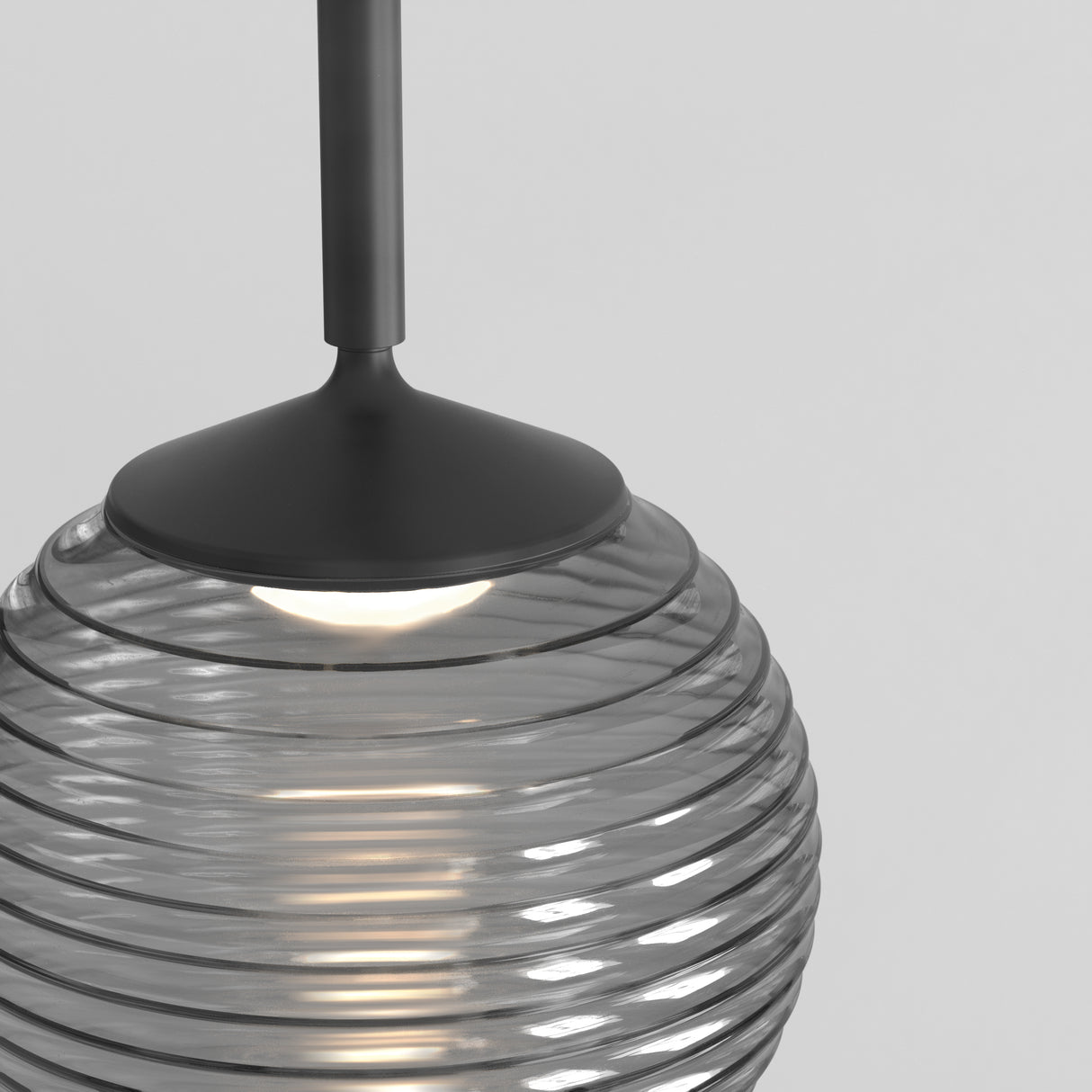 Sleek Nara Pendant Light in Matte Black Finish