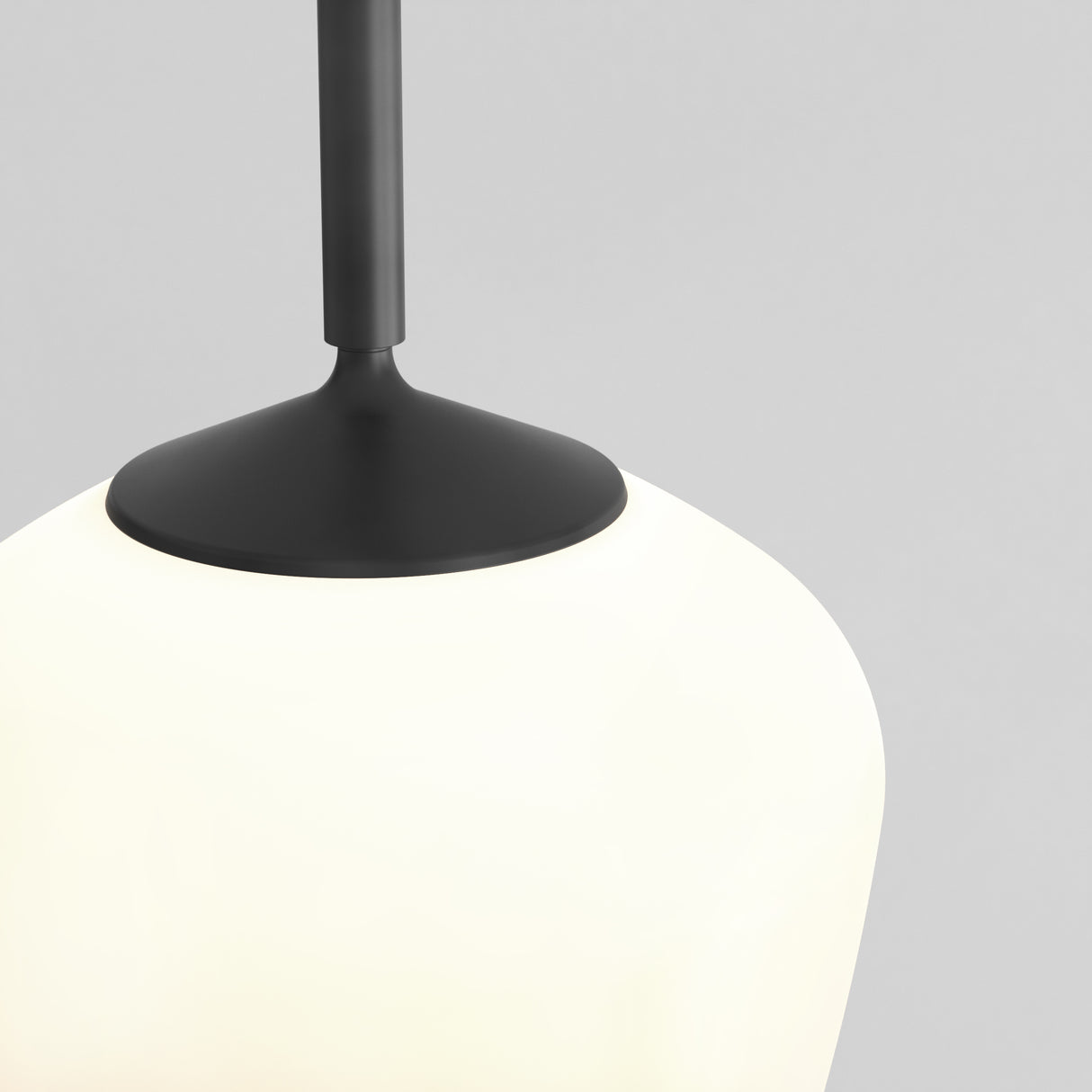 Sleek Nara Pendant Light in Matte Black Finish