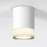 Modern Minimalist Ceiling Fixture, Matte White