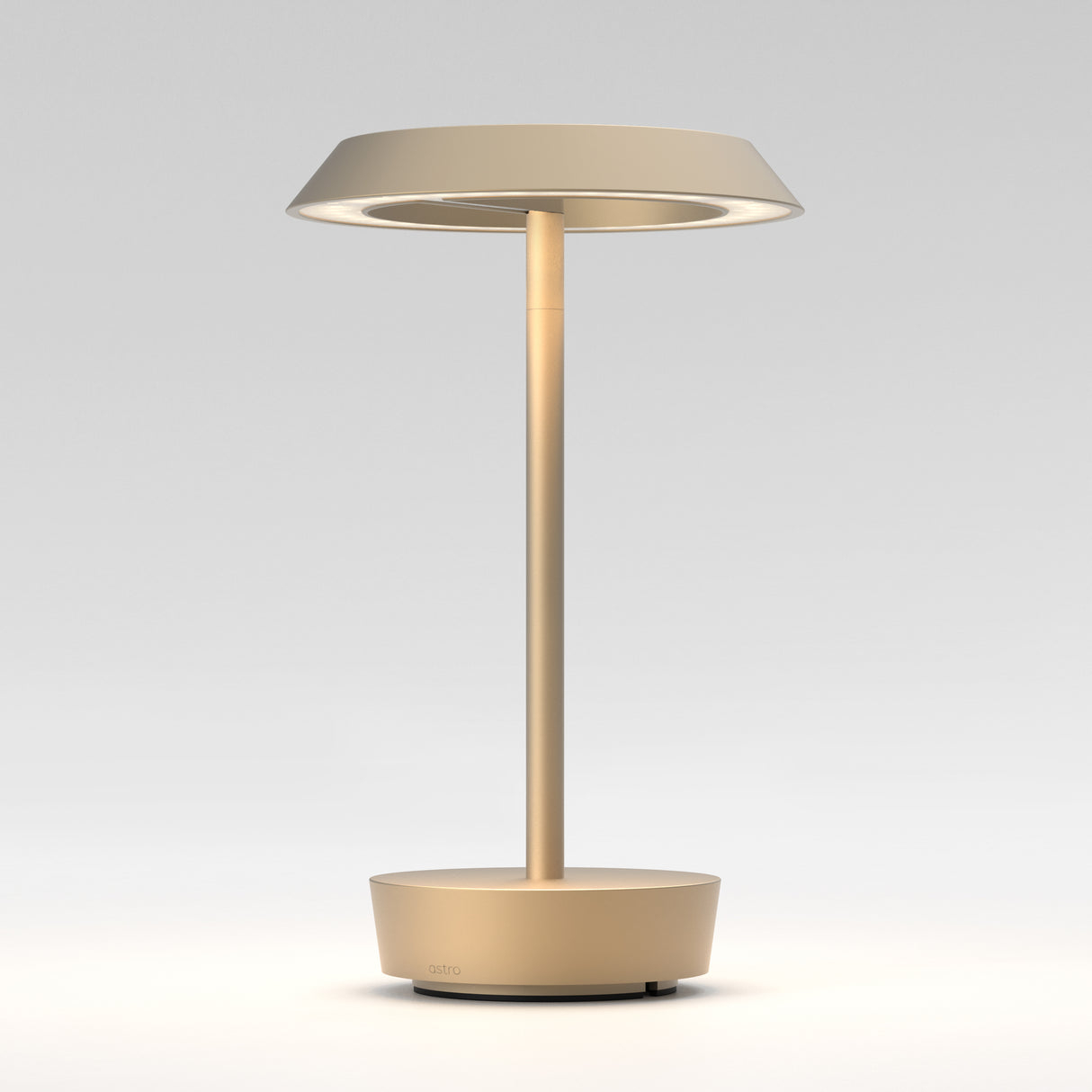 Radiant Elegance: Light Bronze Halo Lamp