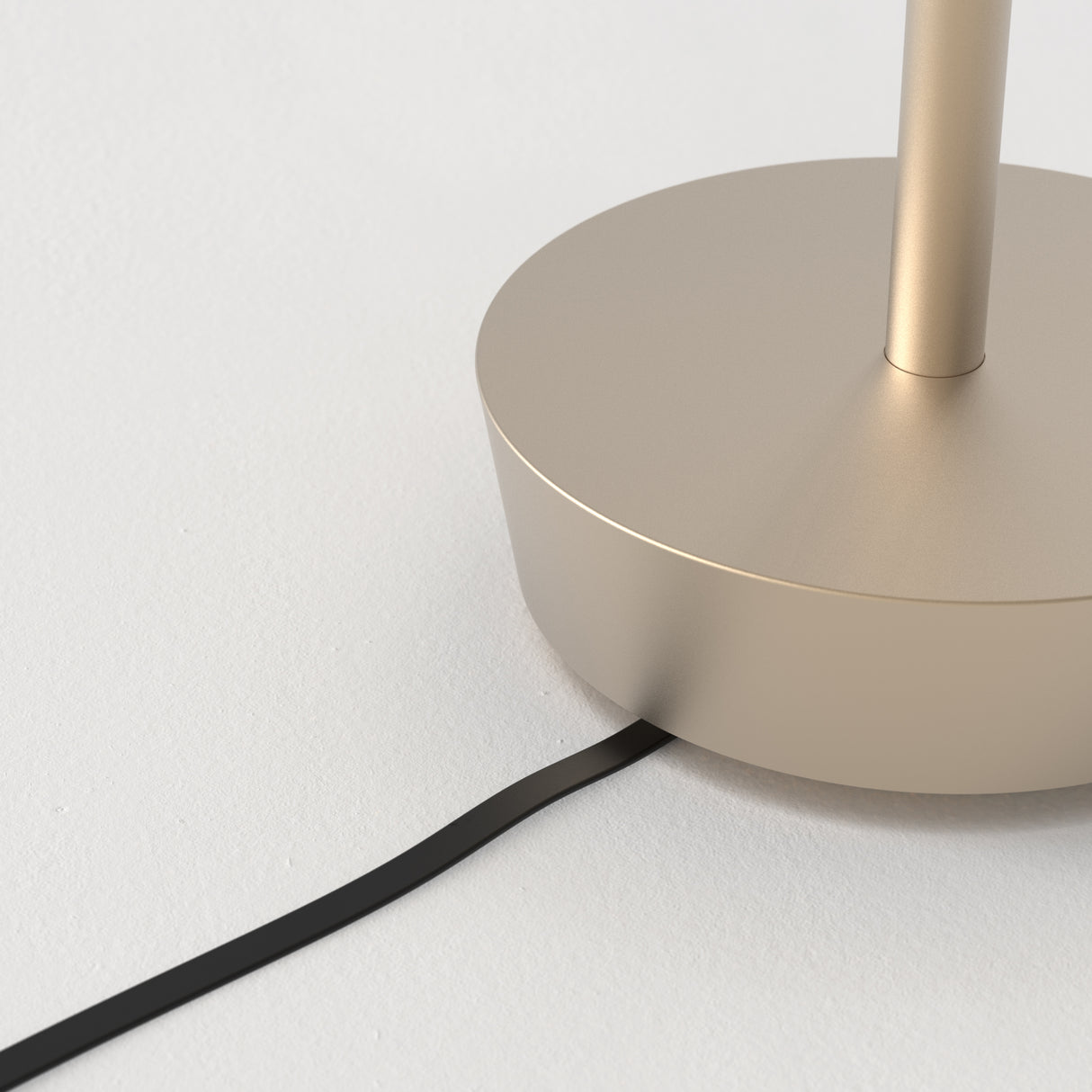 Radiant Elegance: Light Bronze Halo Lamp