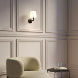 Sleek Matte Black Wall Sconce