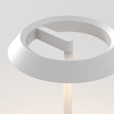 Bliss Illumination: Portable Halo Lamp in Matte White