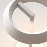 Bliss Illumination: Portable Halo Lamp in Matte White