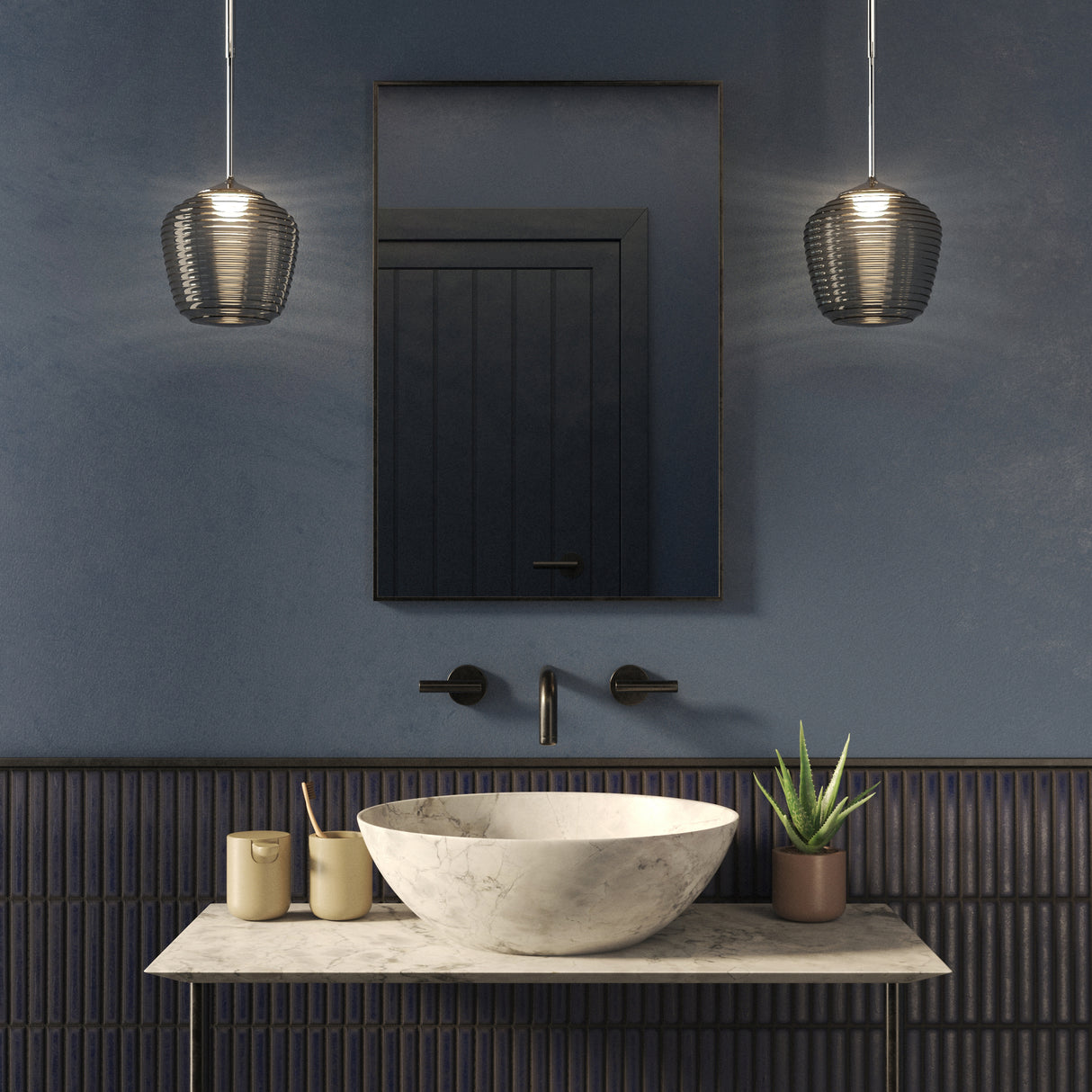 Sleek Chrome Nara Pendant Lamp