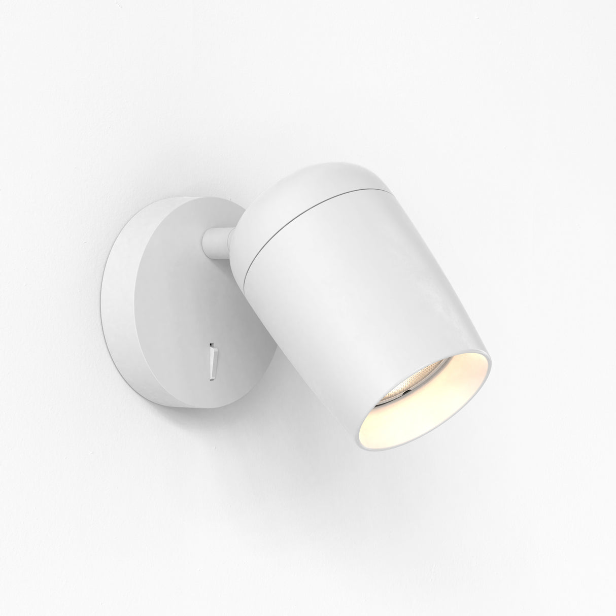 Elegant Matt White Koto Light Switch