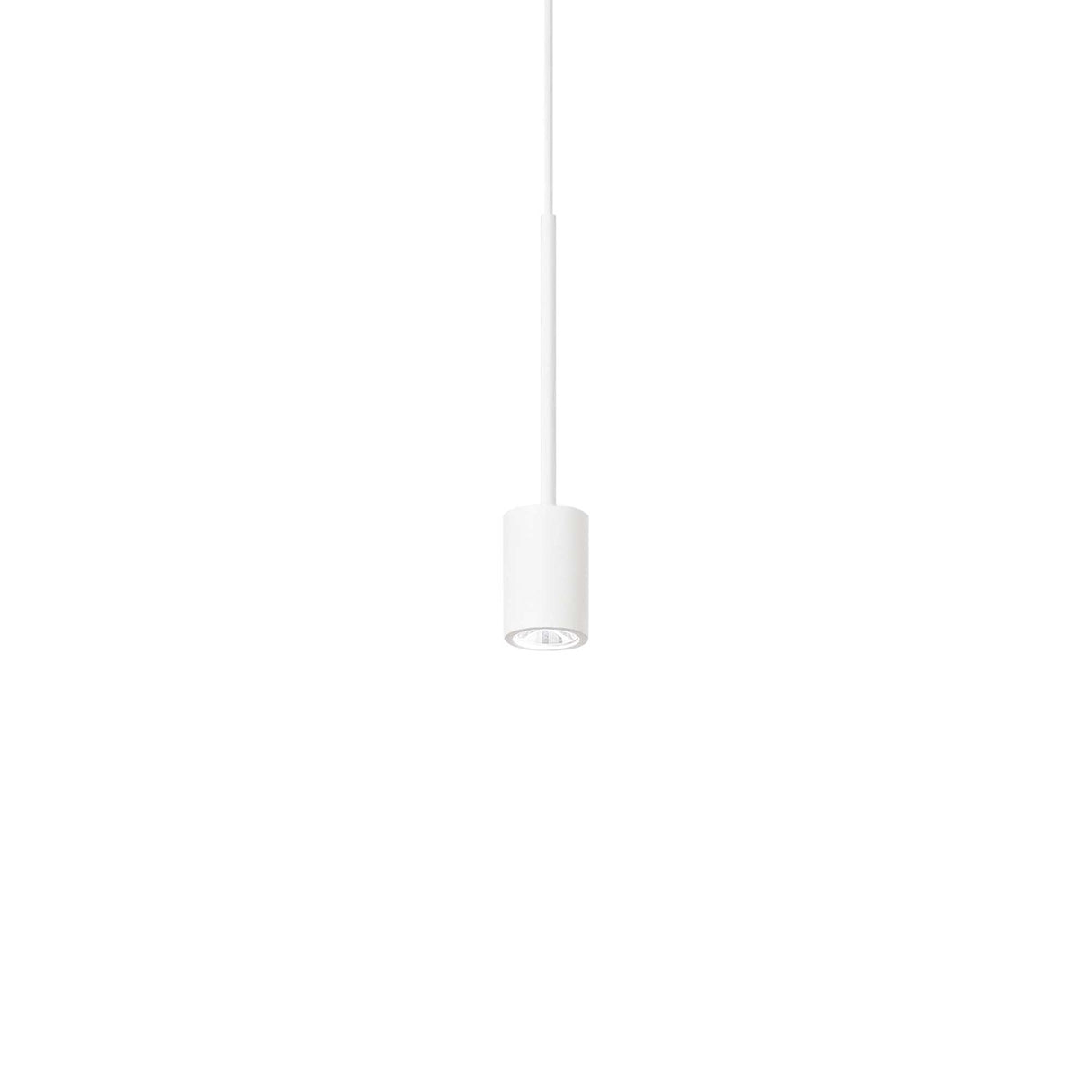 White Cylindrical Pendant Lamp - Archimede Series