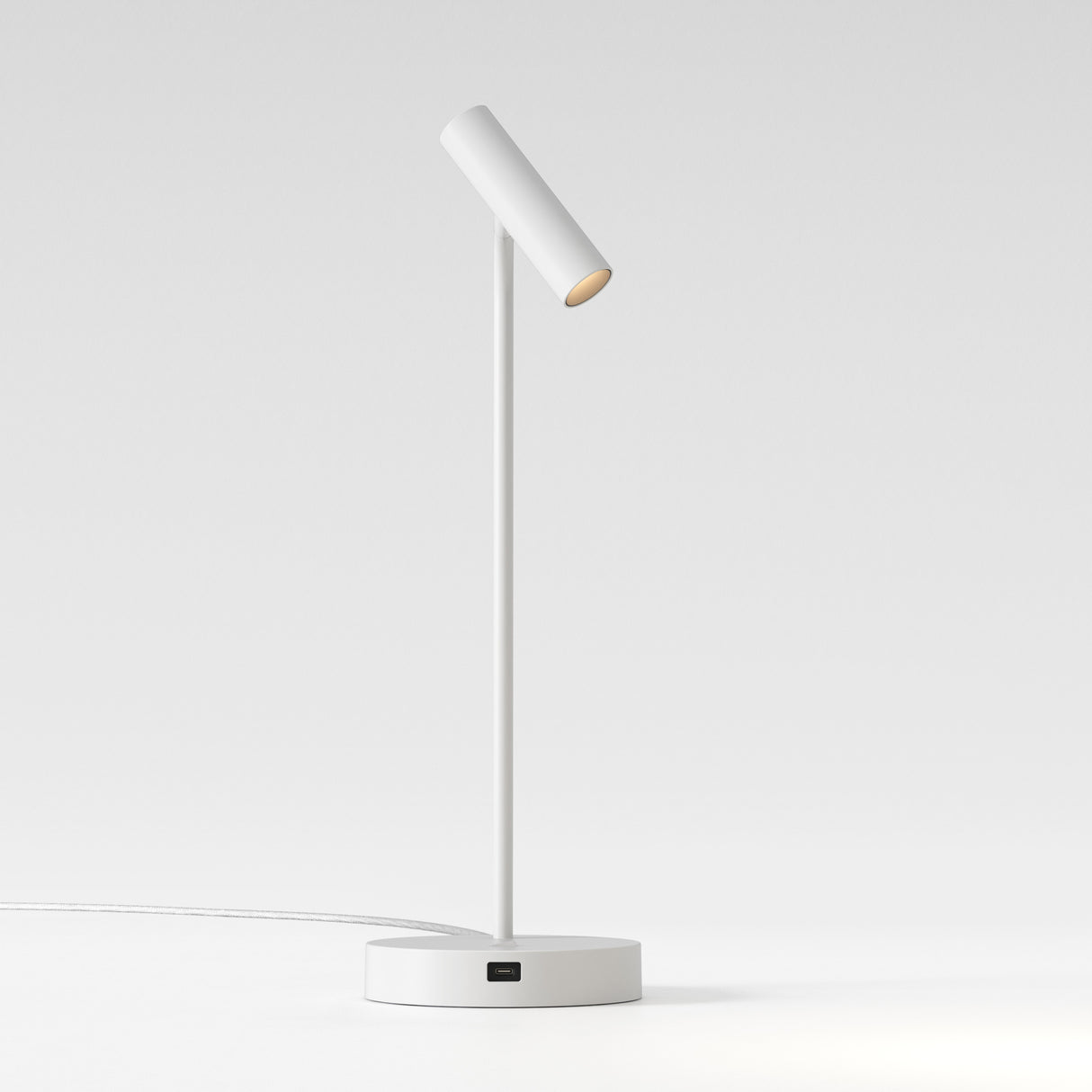 Sleek Enna USB-C Desk Lamp - Matte White Finish