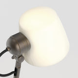 Elegant Imari Desk Lamp in Matte Nickel Finish