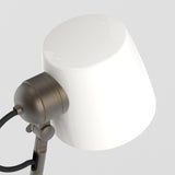 Elegant Imari Desk Lamp in Matte Nickel Finish