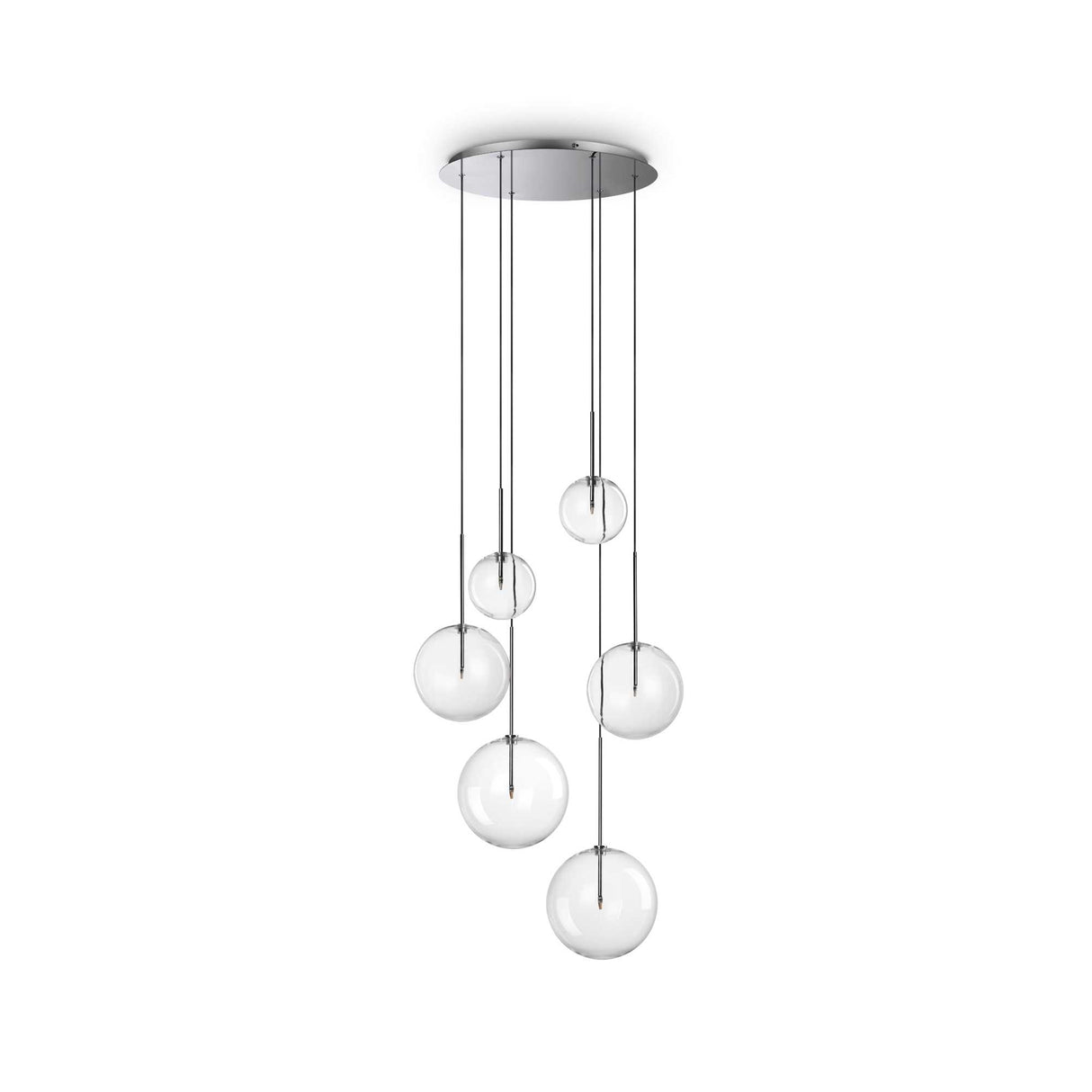 Radiant Equinox 6-Light Chrome Pendant
