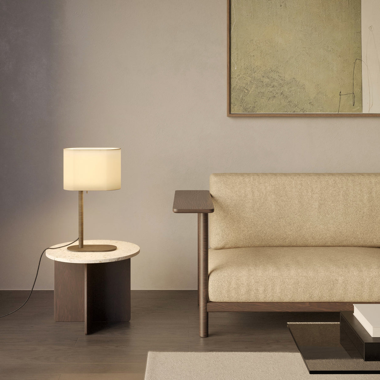 Elegant Bronze Venn Lamp