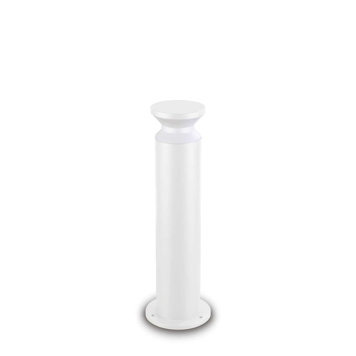 Sleek White Tower Lamp with Single Bulb, Height 60cm