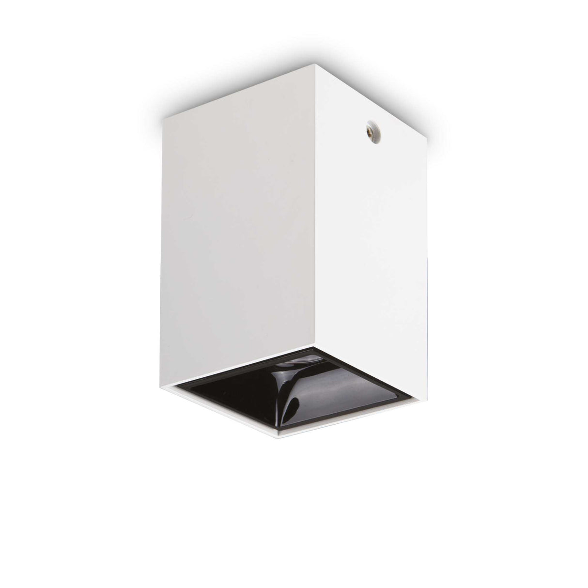 Sleek White Square Flush Light Fixture