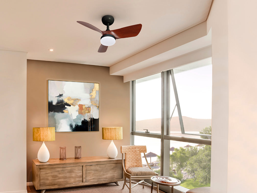 Walnut Oasis Ceiling Fan