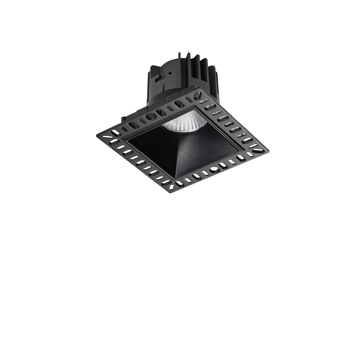 Sleek Trimless Black Square LED Light 11W 3000K