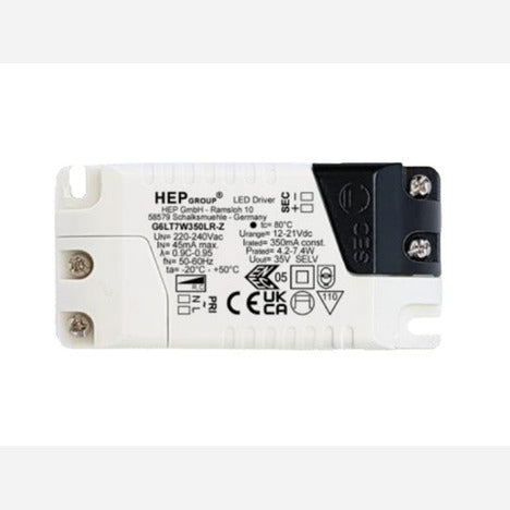 Energy-efficient Phase Dimmable LED Driver 350mA 4.2-7W